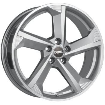 DBV Torino III hyper silber, front poliert
