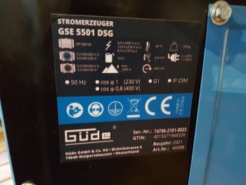 Stromerzeuger Güde GSE 5501 DSG – Bild 5