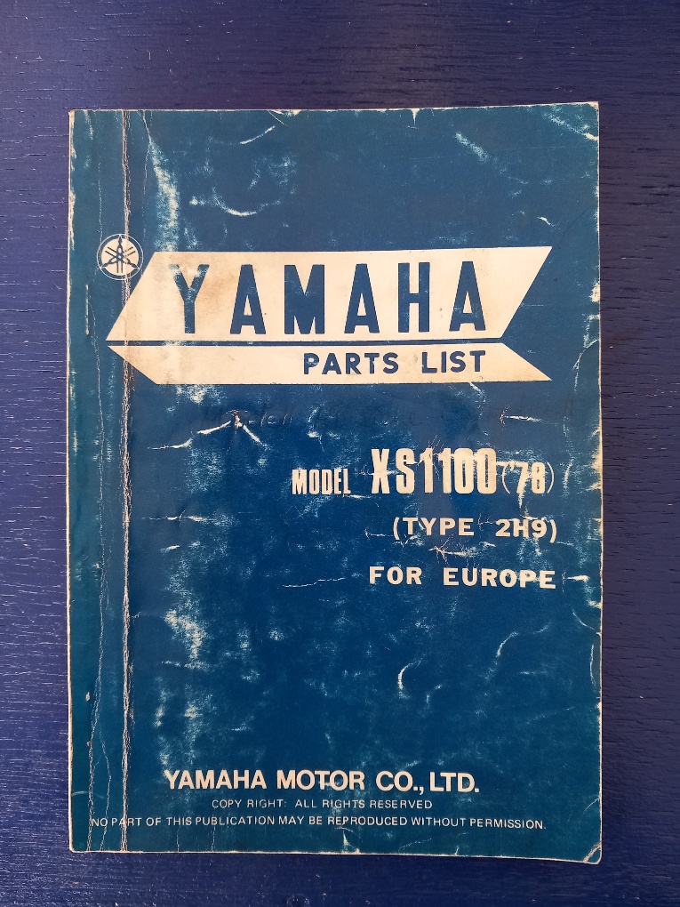 yamaha Ersatzteilkatalog xs 1100
