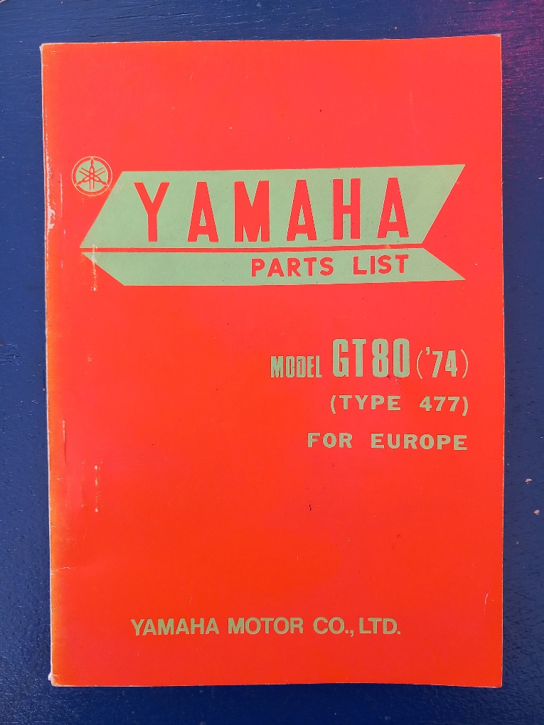 yamaha gt 80 ersatzteilbuch
