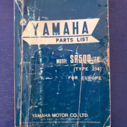 Yamaha Ersatzteil Katalog SR 500