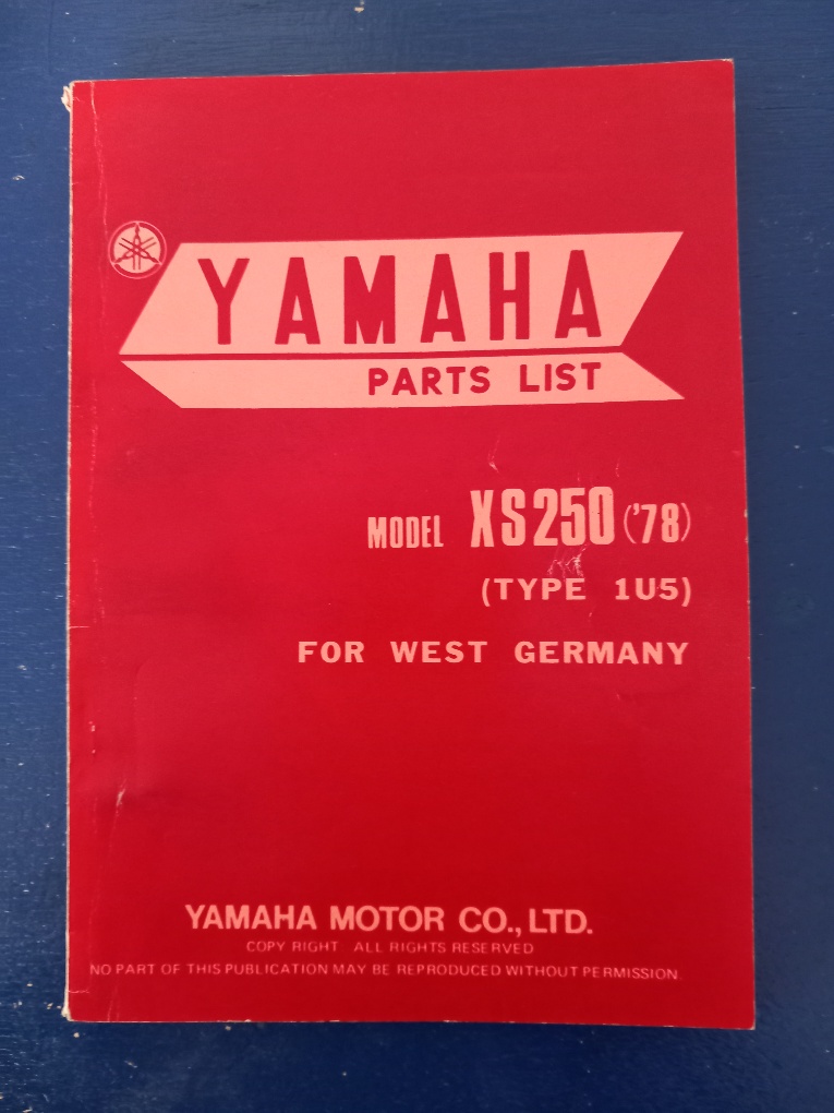 Yamaha Ersatzteil katalog xs 250